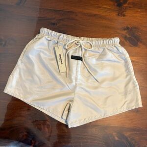 Fear of God ESSENTIALS Cream Drawstring Athletic Shorts